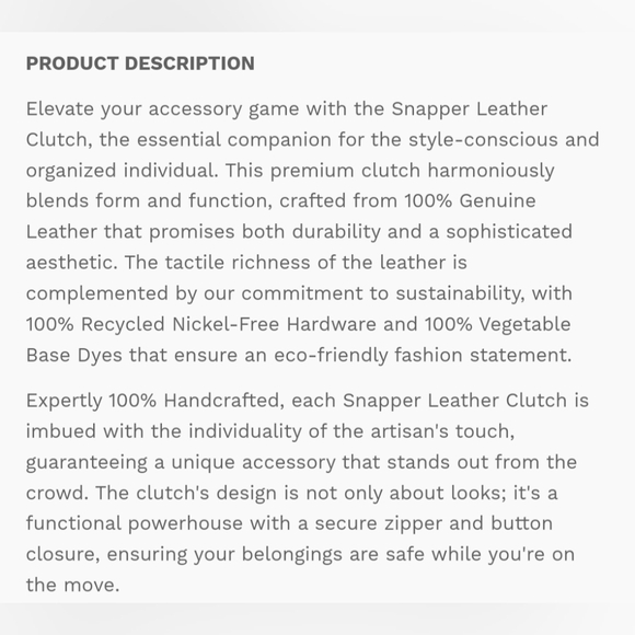 NWT Old Trend Genuine Leather "Snapper Clutch" in Orchid - Picture 9 of 12